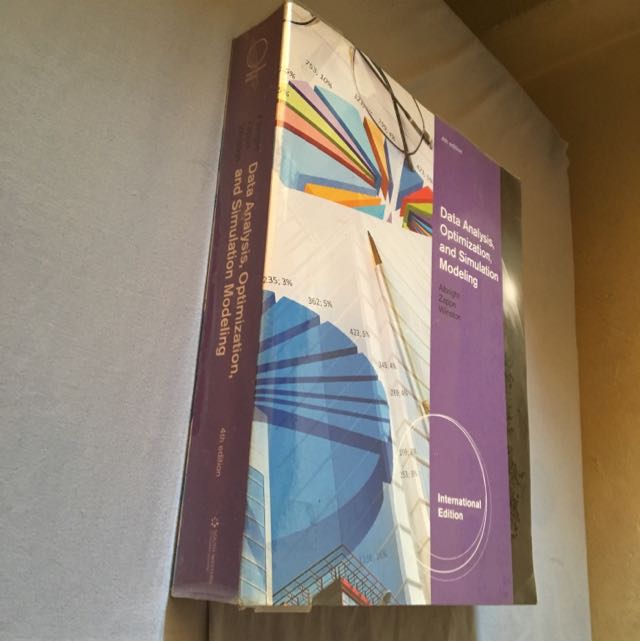 Data Analysis, Optimization, and Simulation Modeling (4e) (Category: Textbooks) located in Singapore. Submitted by chan.way.90 (Listing ID 76563647, Image 2). Description: .