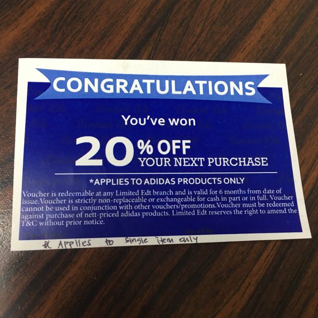 LIMITED EDT 20 Discount Voucher