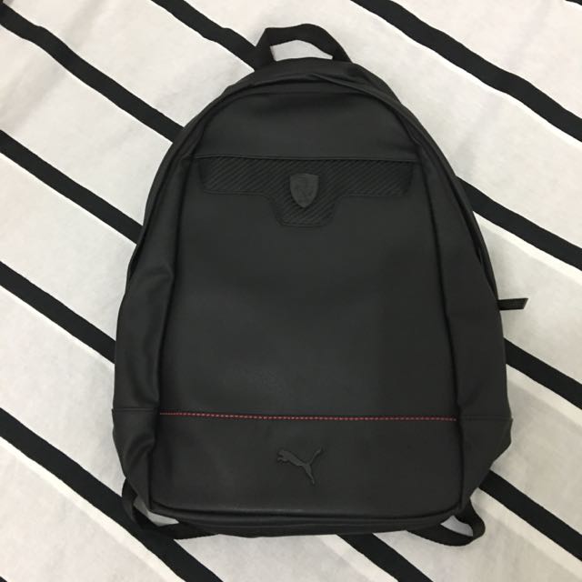 ferrari black backpack