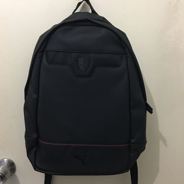 puma ferrari leather backpack