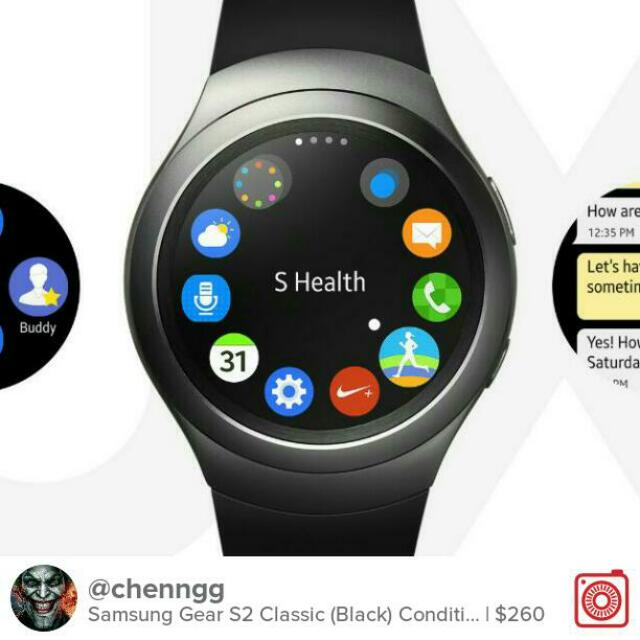 Gear s2 classic black outlet