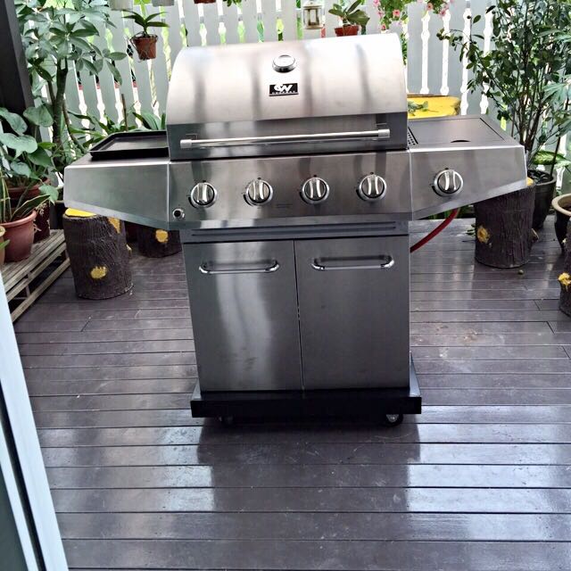 Stainless Steel BBQ Stand, Everything Else on Carousell