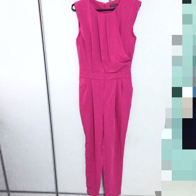 warehouse magenta jumpsuit