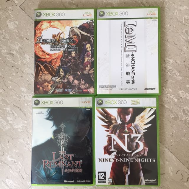 Xbox 360 4 Rpg Games For Sale Video Gaming Video Games Xbox On Carousell