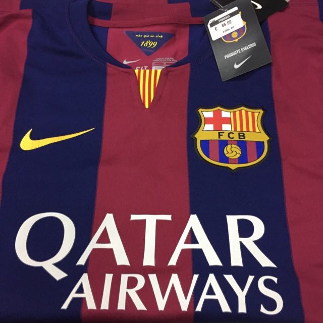 Authentic FC Barcelona Jersey 14/15, Men's Fashion, Activewear on Carousell