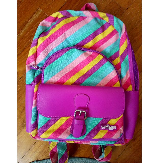 smiggle rainbow backpack