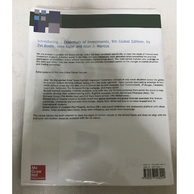 Essentials Of Investments Ninth Edition Authors Zvi Bodie Alex