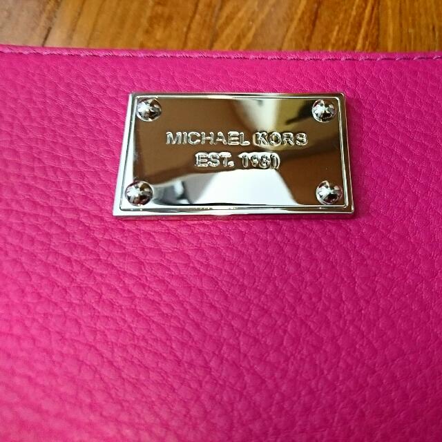 hot pink mk wallet