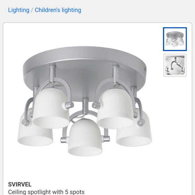 Ikea Led Ceiling Light Furniture Home Decor On Carousell