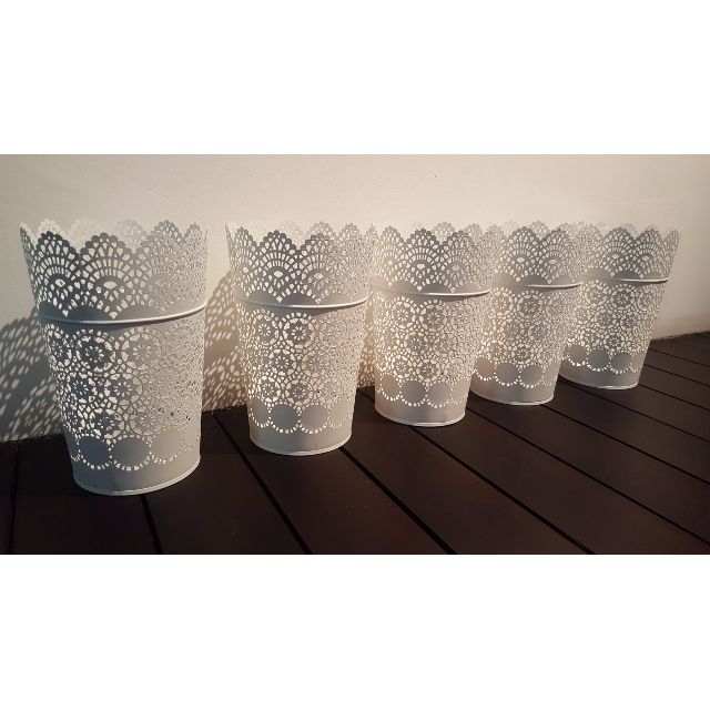 Ikea Skurar Lantern For Block Candle Flower Pot Set Of 5 Pieces