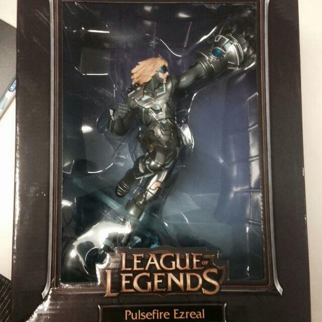 Left 2 Authentic Pulsefire Ezreal Figure Statue Toys Games Bricks Figurines On Carousell