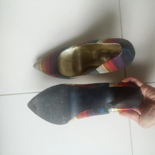 new look rainbow shoes