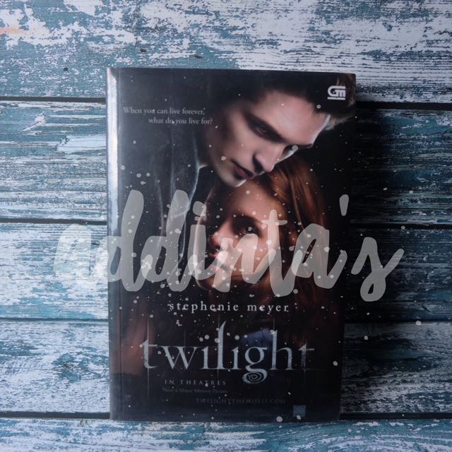 Novel Twilight Bahasa Cover Poster Film Stephenie Meyer Books