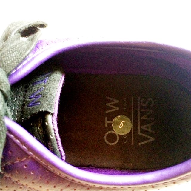 OTW Vans Purple Leather Casual Shoes US 9