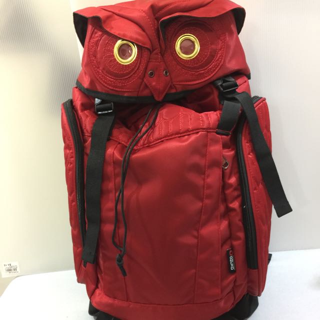 OZUKO Owl Backpack Red
