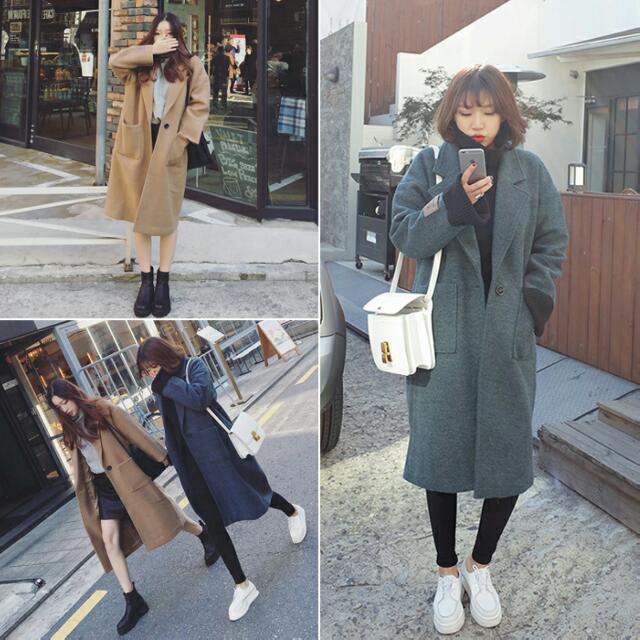 Wool coat korea best sale