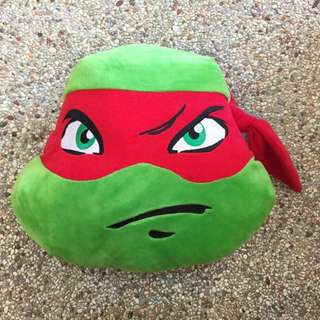 Authentic Ninja Turtle Cushion - Raphael (Red)