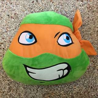 Authentic Ninja Turtle Cushion - Michelangelo (Orange)