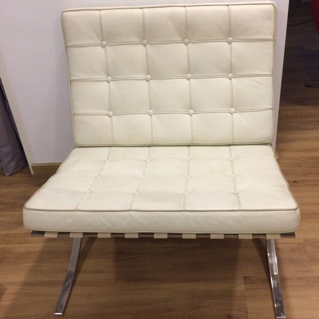 Barcelona Chair White Furniture Tables Chairs On Carousell