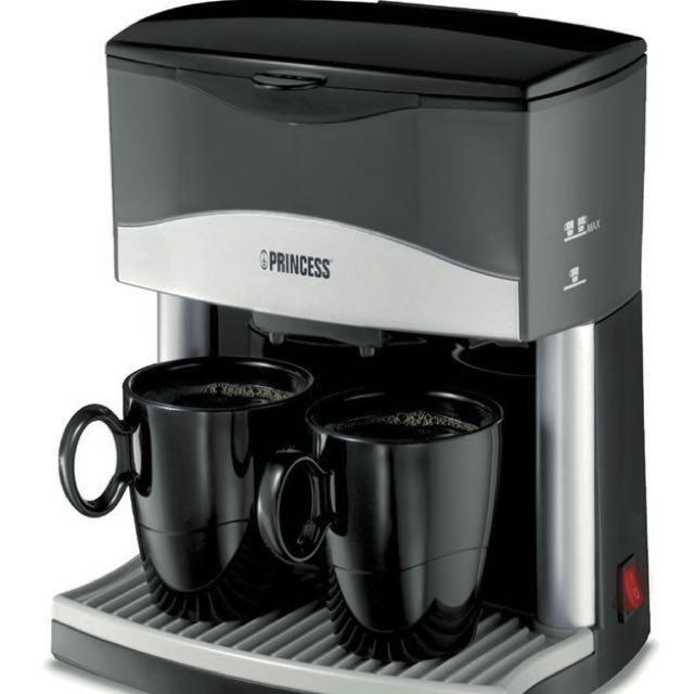 Two cup top coffee maker