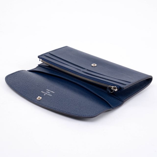 Louis Vuitton Blue Epi Leather Emilie Wallet