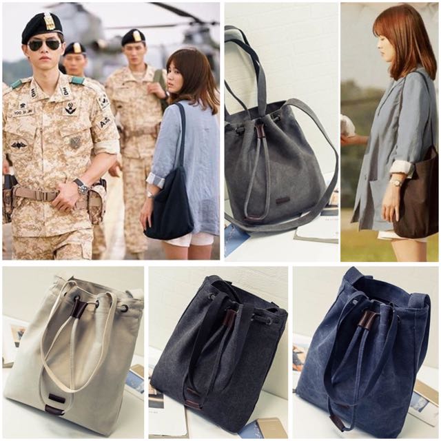 Po Descendants Of The Sun Song Hye Kyo Inspired Canvas Bag
