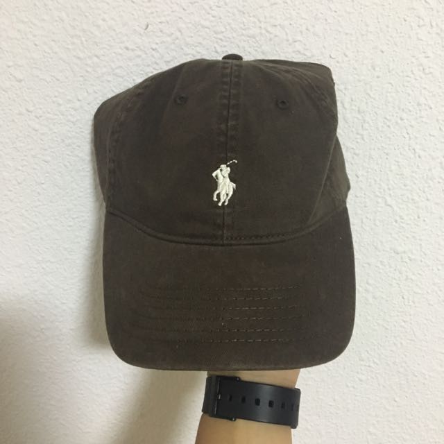 brown polo cap