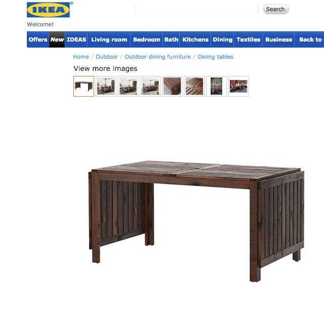 ÄpplarÖ Ikea Extendable Outdoor Table Furniture Tables Chairs On Photo
