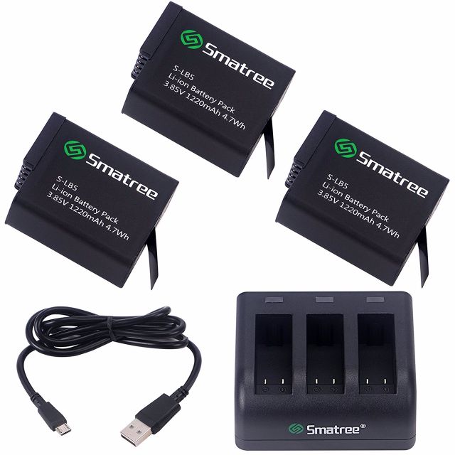 Smatree Sm 504 1220mah Replacement Battery 3 Pack 3 Channel