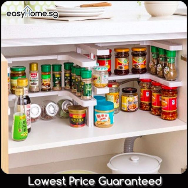 Stock Replenish Spice Shelf Space Saving Storage Organizer Rack Home Appliances On Carousell