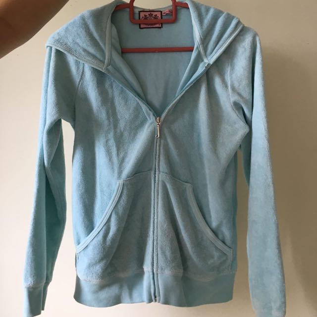 juicy couture blue zip up