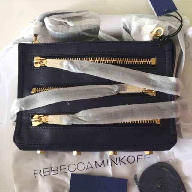 BNWT brand New Authentic Rebecca Minkoff Moto 3 Zip Crossbody Bag
