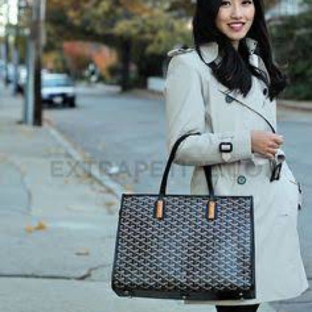 Goyard Marquises Tote In Black Luxury Bags Wallets on Carousell