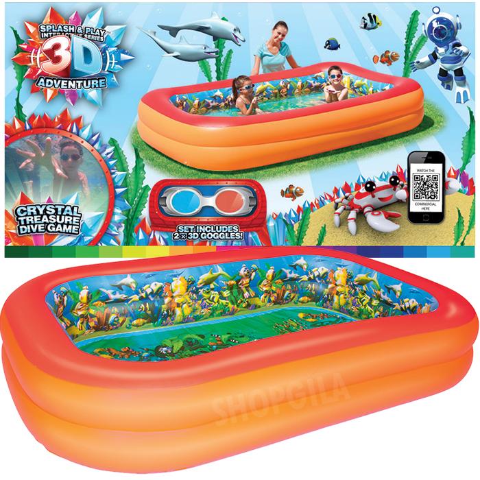 Kolam Renang Anak Bestway 3d Crystal Adventure 54114 Bayi Anak Mainan Baby Walker Di Carousell