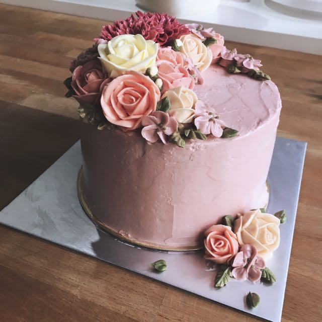 Set of 3 Buttercream Wedding Cake Flowers Matching Rose - Etsy Singapore