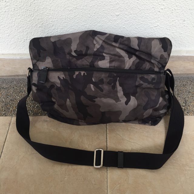 Prada camo messenger bag discount