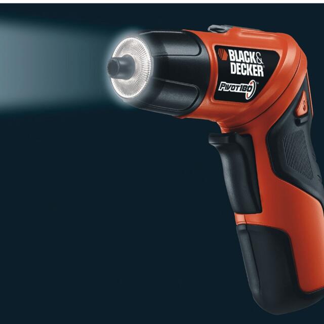 Black and sales decker pivot screwdriver