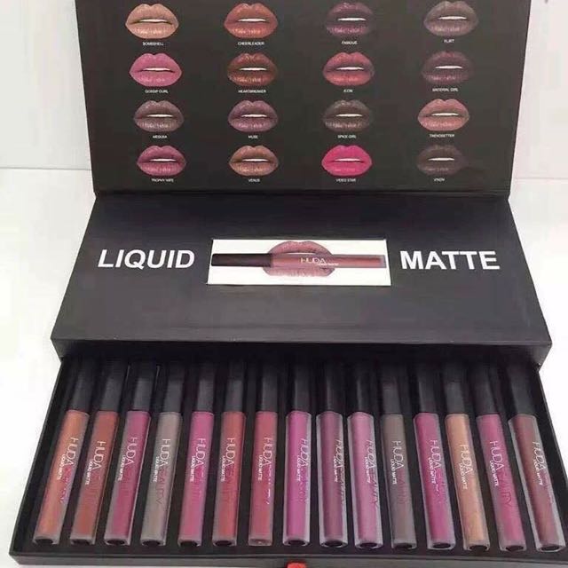 huda beauty 16 piece liquid matte
