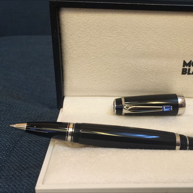 montblanc 万宝龙波希米亚蓝宝石钢珠笔