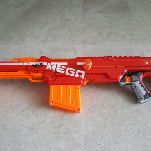 Nerf Mega Centurion sniper ,with barrel n scope for sale, Hobbies & Toys,  Toys & Games on Carousell