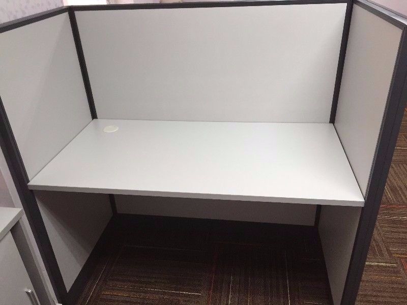 Sold Office cubicle partition workstation with desk/ table TOP