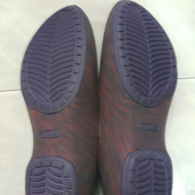 zebra print crocs