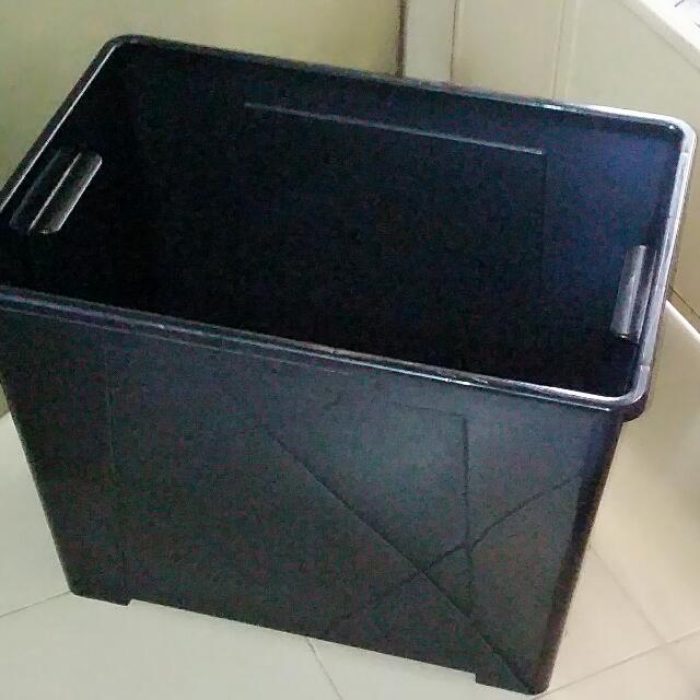 (RESERVED) IKEA Storage Box (BLACK), Furniture & Home Living, Furniture