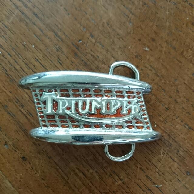 triumph belt buckle