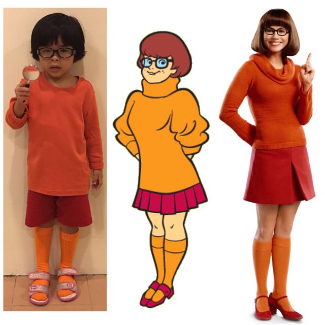 Velma of Scooby Doo Costume for Kids (3-4 years), Babies & Kids, Babies ...