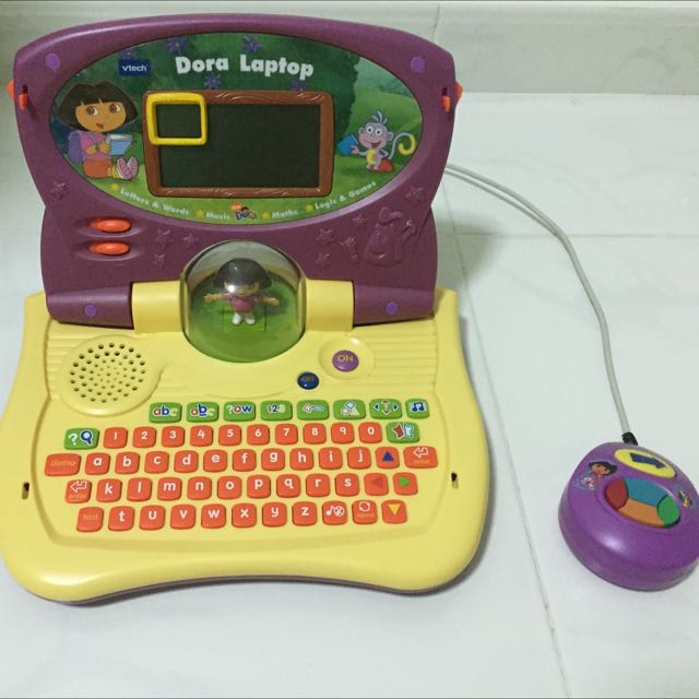 Vtech Dora The Explorer Laptop, Babies & Kids, Toys & Walkers on Carousell
