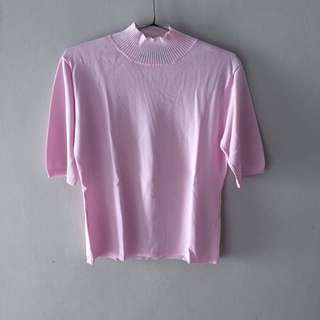 Pink Turtleneck
