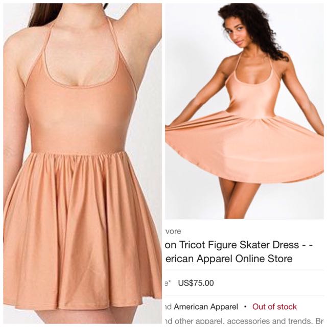 American apparel figure skater dress online