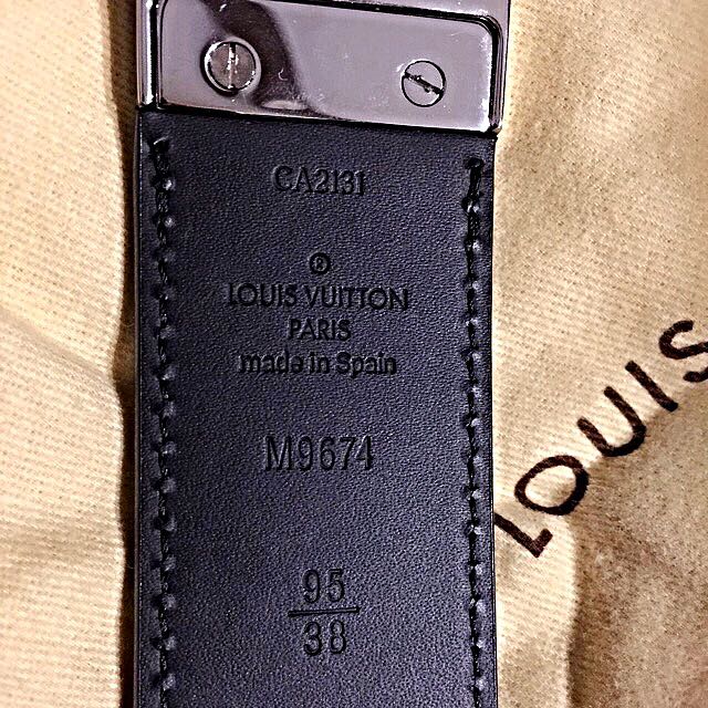 Louis Vuitton Boston Glazed Dark Brown Calf Leather Reversible Belt 90/36 -  Miss Bugis