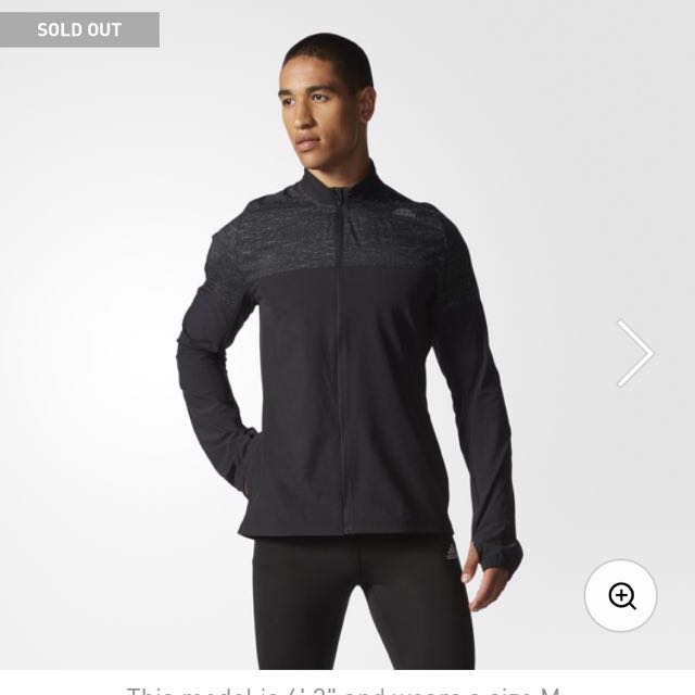adidas Supernova Storm Jacket Black Size S Men s Fashion Tops